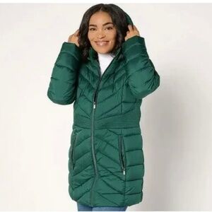 Susan Graver Women’s Quilted Hooded Jacket. Sz 3X.